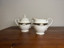 Gorham Scroll Creamer and Sugar Set