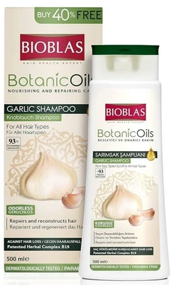 Garlic Shampoo 500 ml Bioblas, Odourless, Anti Hair Loss Women and Men
