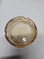 Las Vegas Golden Nugget Ashtray Gambling Hall Downtown Vintage Ash Tray Amber