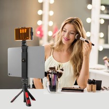 Universal Tablet Clamp Tripod Adapter Bracket With Cold Shoe Mount 1/4 Inch TO