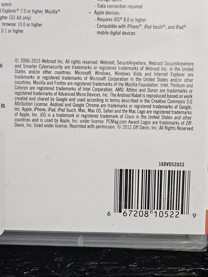 Webroot SecureAnywhere Internet Security 3 Devices PC Mac Android iOS New Softwa - Image 4 of 4