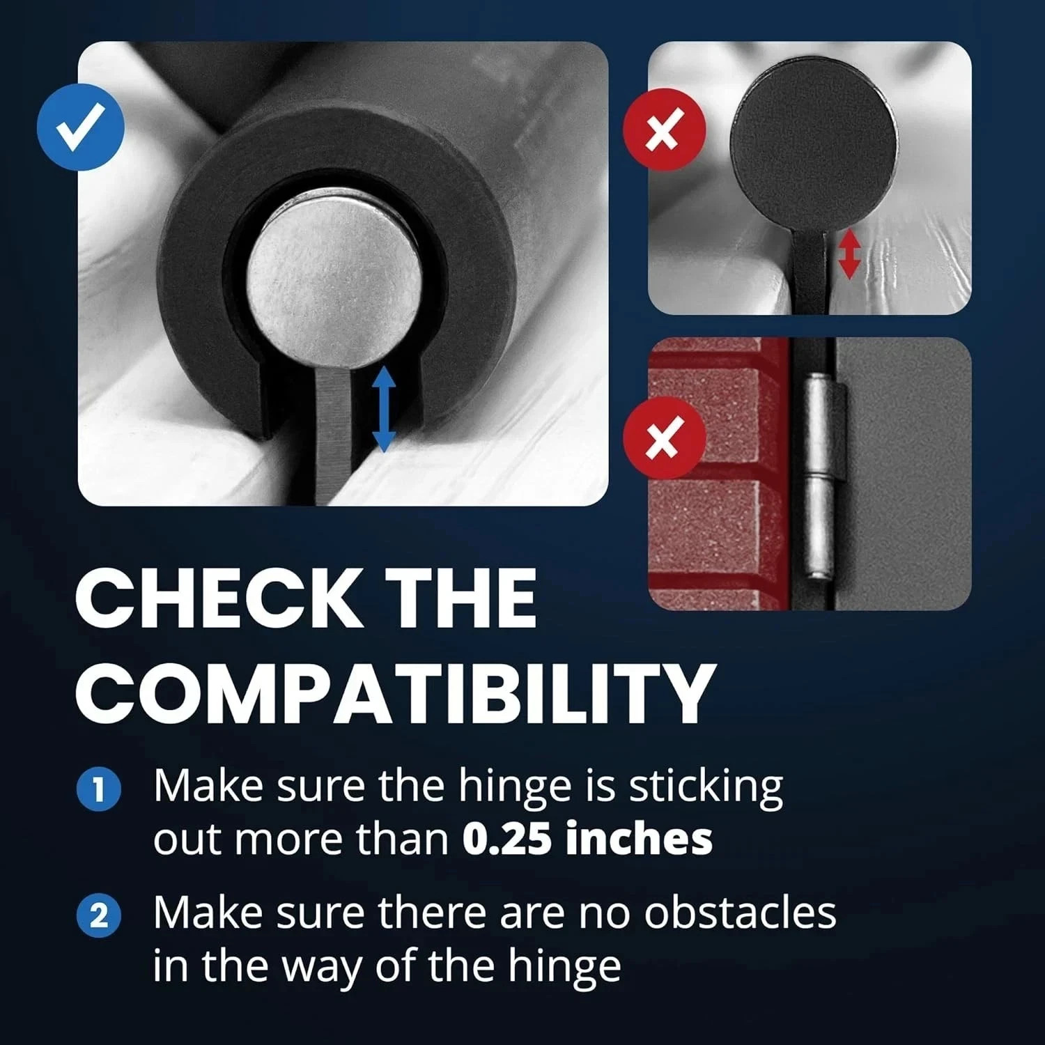 Door Hinge Adjustment Tool Kit 4 in 1 Steel Hinges Gap Adjusting Wrench Set