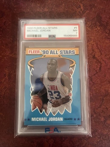 1990-91 Fleer - All-Stars Michael Jordan #5 PSA 7