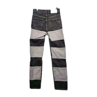 BoohooMan Patchwork Jeans Men's Size 30x33 Straight Leg Button Fly Black Gray