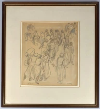 Carpenter, Move In. [19]48. [Signed Watercolour, Drawing, Framed].