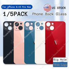 Replacement Phone Back Glass Big Hole For iPhone 8 X XR 11 12 13 14 15 16 17 Lot