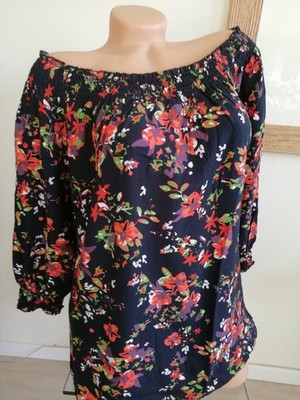 Gr. 38*40*42*44*46 Aniston Casual Bluse Carmen-Ausschnitt schwarz -40% Rabatt