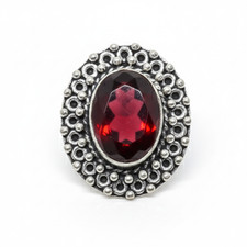 Tanzanite Quartz Gemstone Band Ring Size 925 Sterling Silver