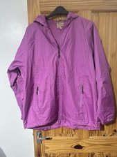 Cold Storage Purple Waterproof Rain Jacket - Women’s Size L