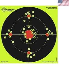 Pack of 50 Multi-Bullseye Shooting Targets - Perfect for Pistol & Rifle Practice