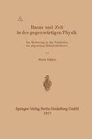 Moritz Schlick | Raum Und Zeit In Der GegenwäRtigen Physik | Taschenbuch | Iii