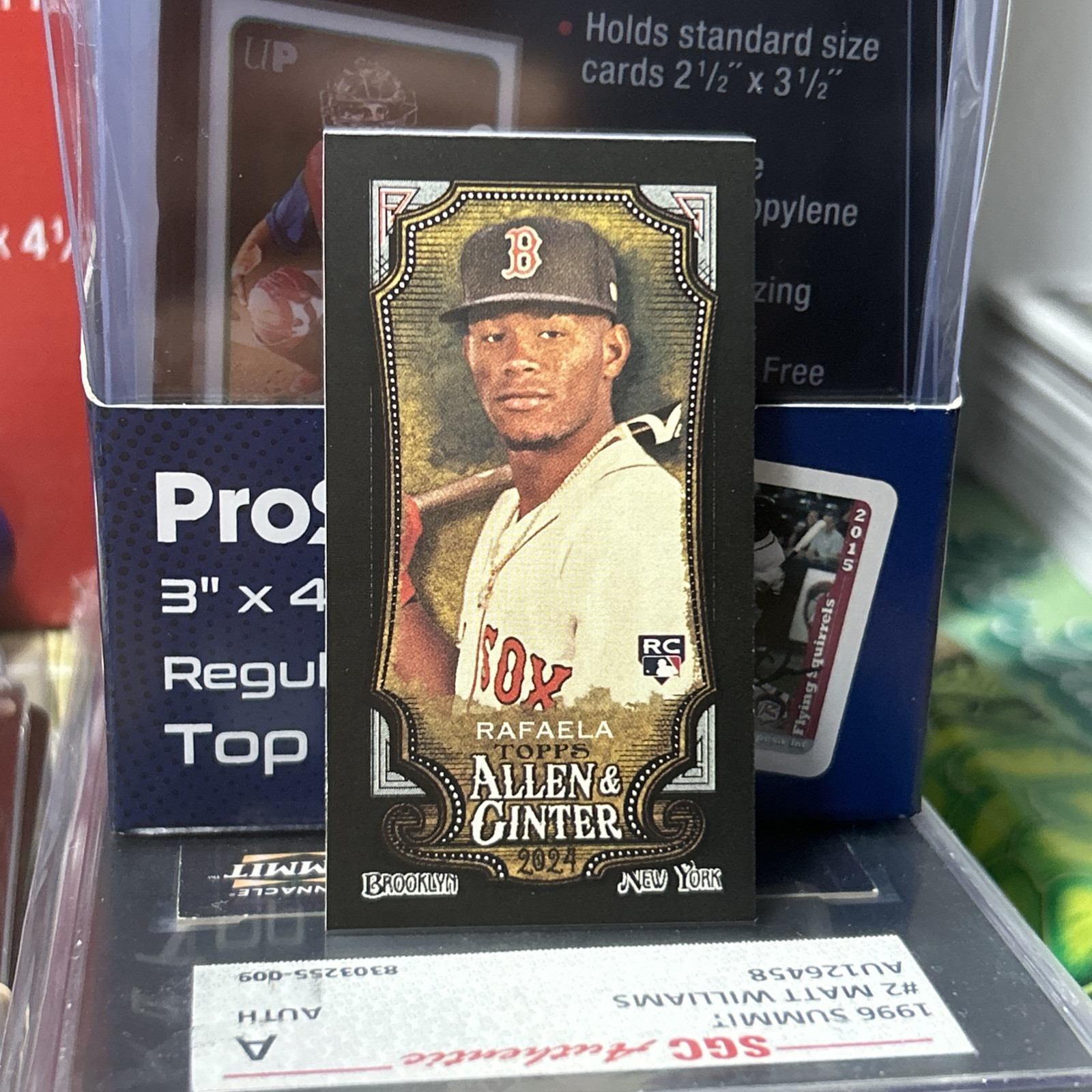 2024 Topps Allen & Ginter - Mini Black Border #77 Ceddanne Rafaela (RC)