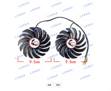 For MSI RX470 480 570 580 GAMING Red Dragon Graphics Fan PLD10010B12HH
