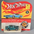 1969 Hot Wheels Mercedes-Benz 280SL Aqua, Blister Pack w Button, HK