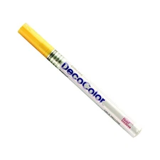 140-C-5 Marvy Deco Color Extra Fine Paint Marker Yellow Oil-Based Glossy