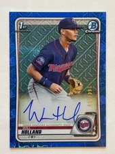 2020 Bowman Chrome - Prospect Autographs Will Holland #CPA-WH Blue Refractor...