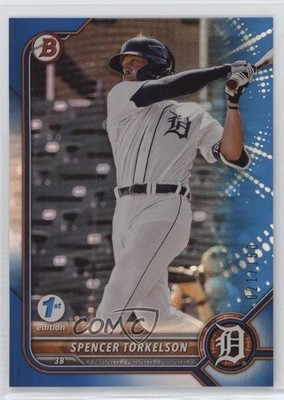 2022 Bowman 1st Edition Blue Foil /150 Spencer Torkelson #BPPF-6 Rookie RC 14ij