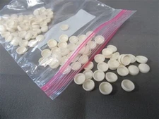 PRO-DEC SNAP CAPS 8/8 PLASTIC SNAP COVERS 1/2" OD ( QTY 135 ) CREAM MARINE BOAT 