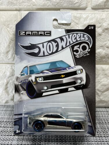 Hot Wheels Zamac 50th Anniv. Chevy Camaro Concept 2/8 Silver