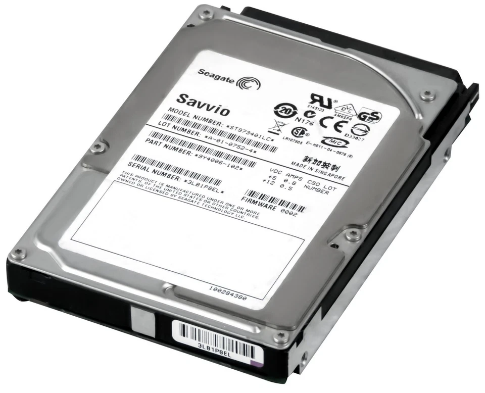 Hard Drive Seagate Savvio ST973401LC 73GB 10000U/Min 8MB SCSI U320 2.5'' Inch - Image 3 of 3