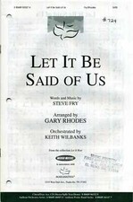 let it be said of us satb