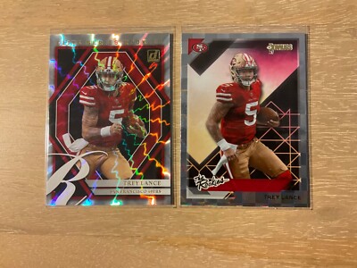 2021 Panini Donruss Trey Lance 'The Rookies' & Elite Series Rookie 2 Card Lot