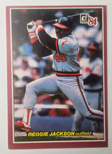 1984 Donruss Baseball Oversized Card #36 REGGIE JACKSON A's (A)