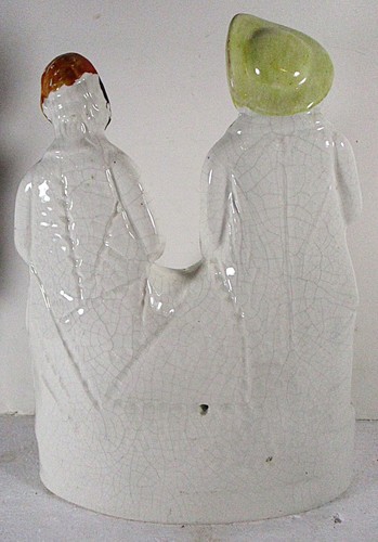 19TH C LARGE STAFFORDSHIRE TAM O'SHANTER & SOUTER JOHNNIE ROBERT BURNS FIGURES - Picture 6 of 8
