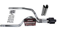 Dodge Dakota 97-05 2.5 Dual Truck Exhaust Kits Flowmaster Super 10 Slash Tips