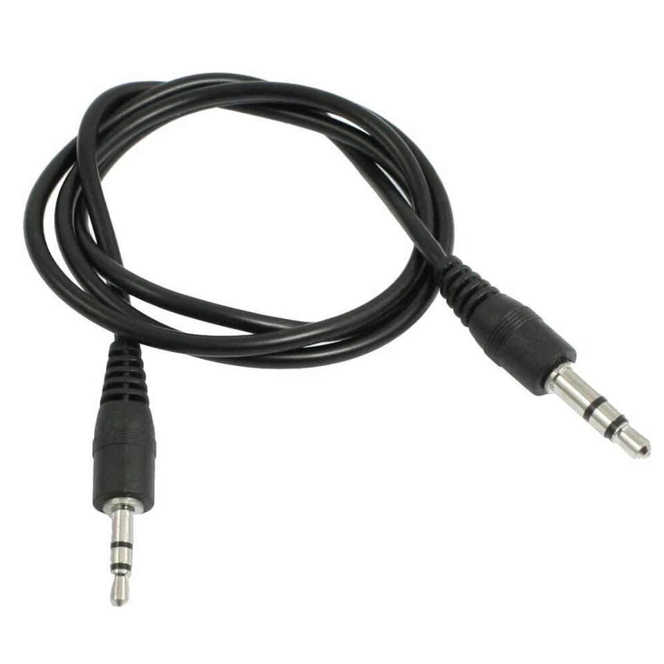AUX 2.5mm Male to 3.5mm Male Cord Lead Headphone Adapter Socket AV Mic Connector - Image 2 of 2