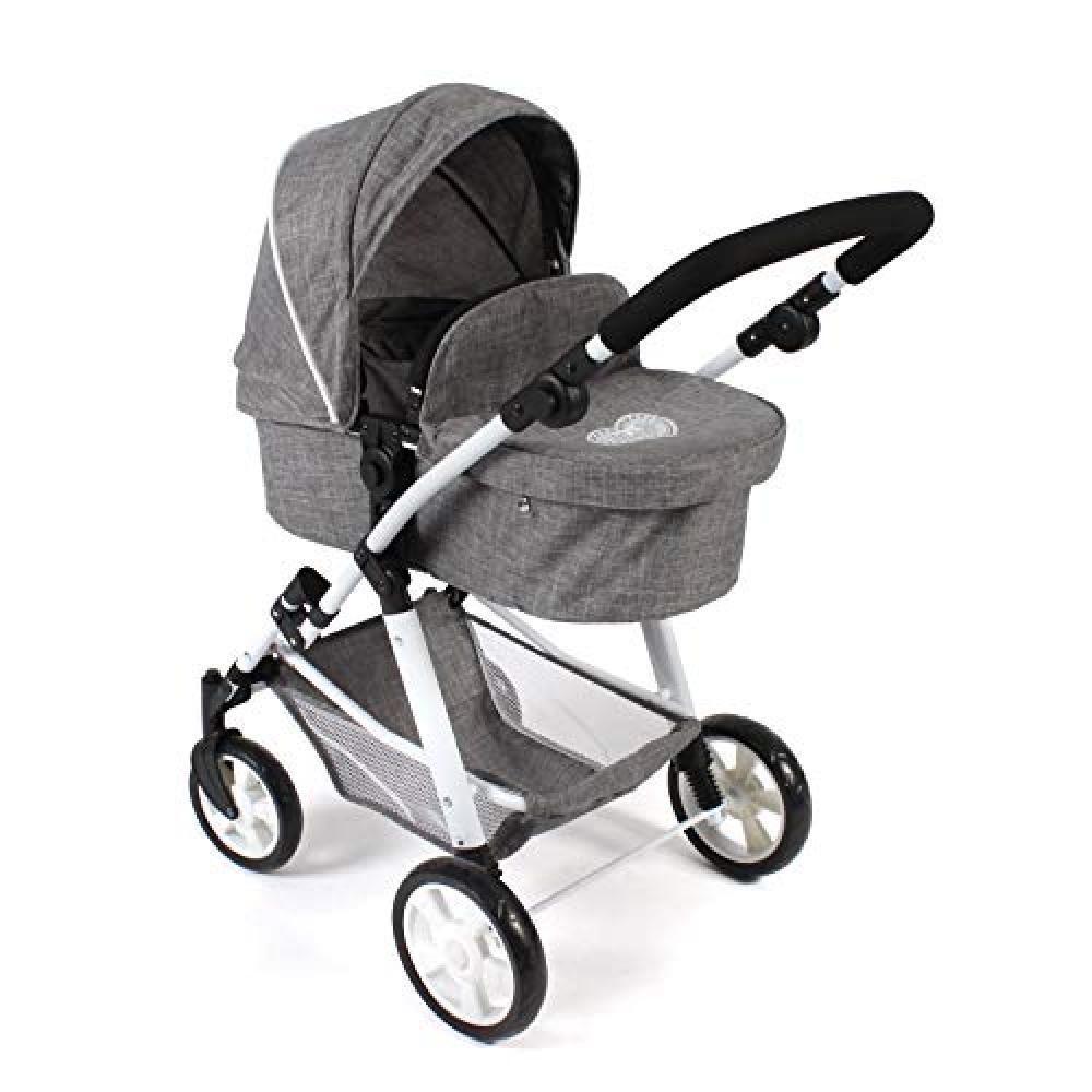 Bayer Chic 2000-Carrozzina combinata Nele 2 in 1 per Bambole Fino a 50 cm, Color