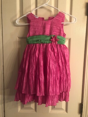 blueberi boulevard pink dress Blueberi Boulevard Girls 2T-6X Boucle Dress - Purple/Cream/Pink
