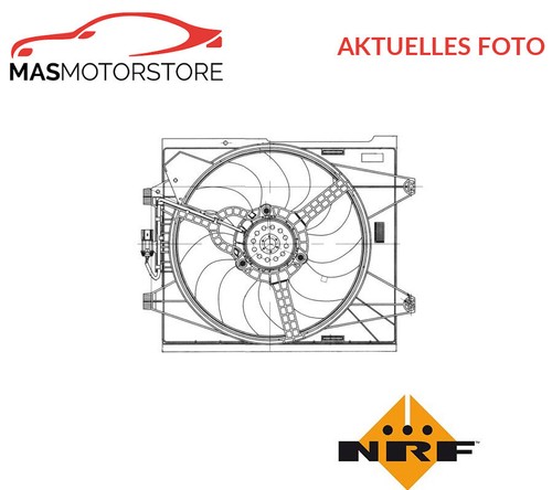 LÜFTER KÜHLERLÜFTER LÜFTERMOTOR NRF 47655 P FÜR ABARTH 500 595 695 1.4L