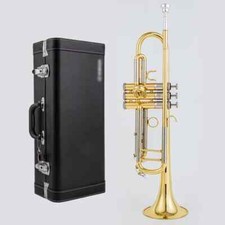 New 8345 Bb Trumpet B Flat Brass Silver Plated Professional Trumpet with Case