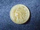 1904 Indian Head Cent XF full liberty, dark and dirty ships free U29