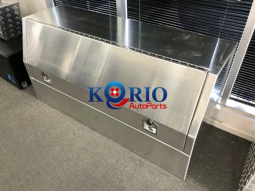 FLAT Aluminium ToolBox 3/4 Side Opening Ute Trailer Toolbox+Shelf 1700 x600 x850 - Picture 3 of 6
