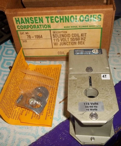 HANSEN 70-1064 SOLENOID COIL KIT 115V 50/60HZ W/ JUNCTION BOX (DD4)