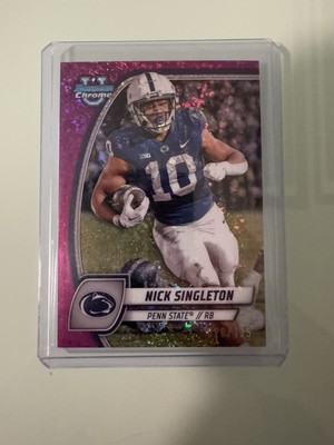 Nick Singleton 2024 Bowman Chrome University #188 Fuchsia Mini Diamond /125