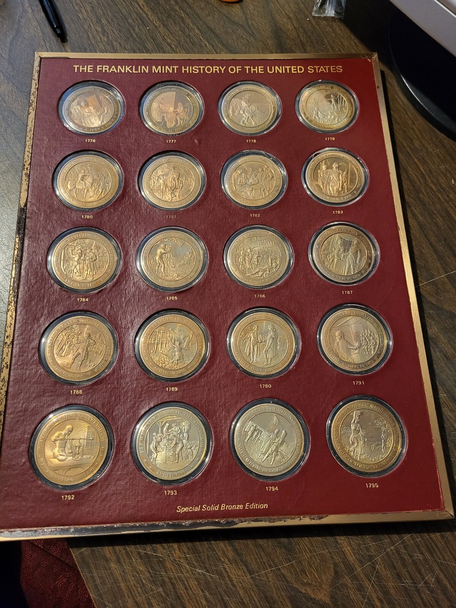 The Franklin Mint History of the United States - Solid Brass 200