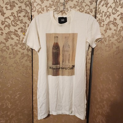 dolce&gabbana 2013ss coca colaコラボ　tシャツ D&G Dolce & Gabbana Coke Coca Cola T-Shirt Top Size 40 | eBay