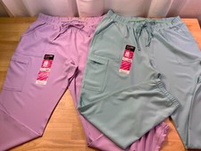 New Women  s Scrub Star Scrub Active Jogger Pants in Liliac or Light Teal 