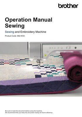Brother Luminaire XP3 Manual Sewing Innov-is  Full Color Bound