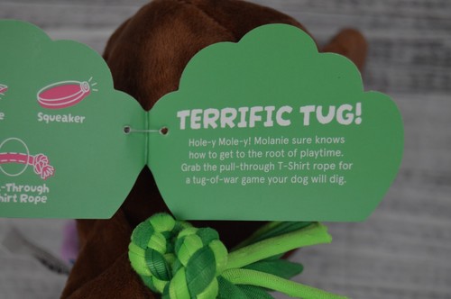Bark Box Molanie The Grrrdener Dog Toy Sz M-L 20+ Lbs Squeaker Crinkle READ - Picture 5 of 12