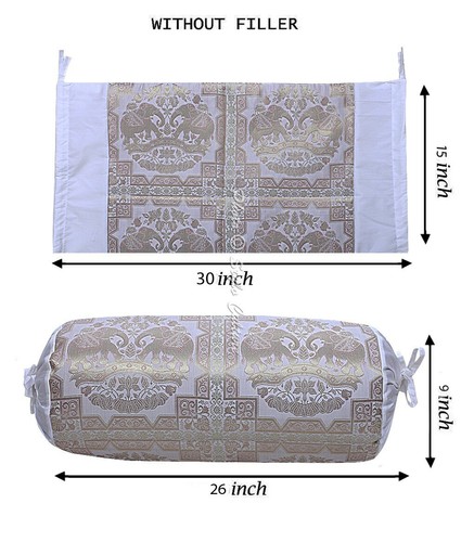 Bohemian Indian Bolster Pillow Cover Yoga Tube Pillow Cylinder Neck Roll Cushion - Picture 45 of 71