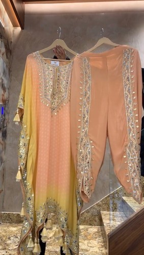 DRESS BOLLYWOOD SUIT PAKISTANI INDIAN WEDDING DHOTI KAFTAN SALWAR KAMEEZ PARTY - Picture 3 of 20