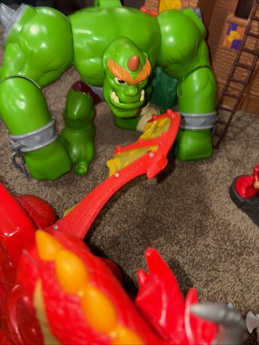 Imaginext Eagle Talon Castle + Ogre Dragon Catapult Ram Men Soldiers Horses ++ - Picture 4 of 17