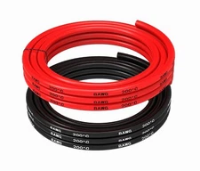 TUOFENG High-Performance 8 AWG Wire - 5 ft Black and 5 ft Red 8 Gauge Copper ...