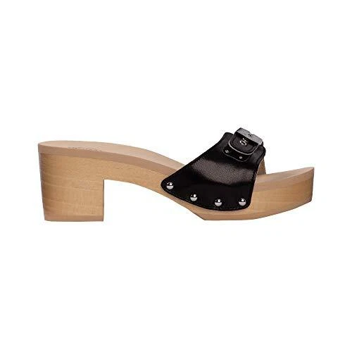SCHOLL Culot Femme en Bois Talon Noir Pescura Ibiza Black eBay