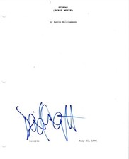 * DAVID ARQUETTE * signed movie script * SCREAM * DEPUTY DEWEY * COA * 1