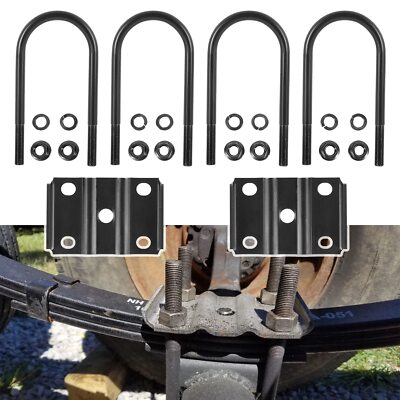 New Trailer U Bolt Kit Trailer Leaf Spring U Bolts for 5200-7000lbs 3
